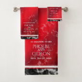 Elegant 42e Jasper Wedding Jubileum Bad Handdoek (Insitu)