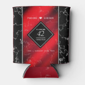 Elegant 42e Jasper Wedding Jubileum Blikjeskoeler (Voorkant)