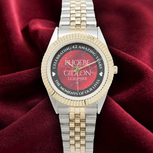 Elegant 42e Jasper Wedding Jubileum Horloge