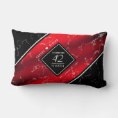 Elegant 42e Jasper Wedding Jubileum Kussen (Achterkant)