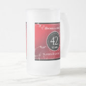 Elegant 42e Jasper Wedding Jubileum Matglas Bierpul (Voorkant rechts)