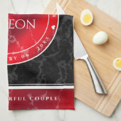 Elegant 42e Jasper Wedding Jubileum Theedoek (Quarter Fold)