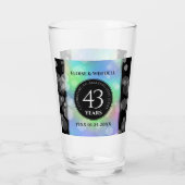 Elegant 43rd Opal Wedding Jubileum Celebration Glas (Achterkant)