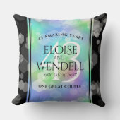 Elegant 43rd Opal Wedding Jubileum Celebration Kussen (Voorkant)