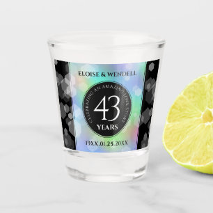 Elegant 43rd Opal Wedding Jubileum Celebration Shot Glas