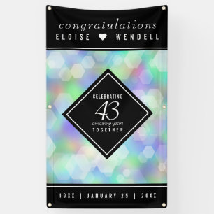 Elegant 43rd Opal Wedding Jubileum Celebration Spandoek