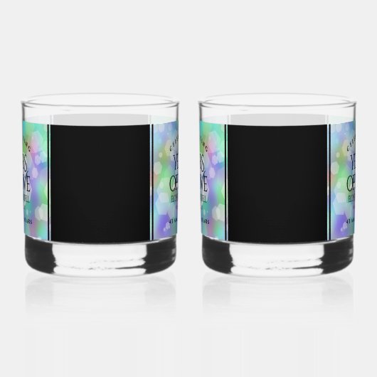 Elegant 43rd Opal Wedding Jubileum Celebration Whisky Glas (Links)