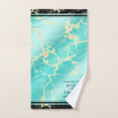 Élégant 44e Anniversaire de Mariage Turquoise (Serviette à main)