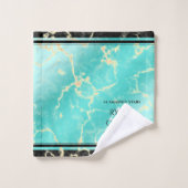 Élégant 44e Anniversaire de Mariage Turquoise (Gant de toilette)