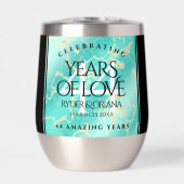 Élégant 44ème anniversaire de Mariage turquoise (Avant)