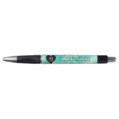 Elegant 44th Turquoise Wedding Jubileum Pen (Voorkant)