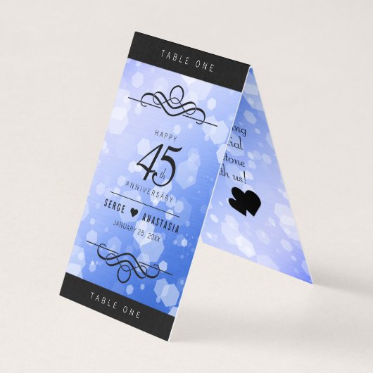 Élégant 45e anniversaire de Mariage Sapphire (Back)