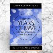 Élégant 45e anniversaire de Mariage Sapphire