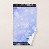 Elegant 45th Sapphire Wedding Jubileum Bad Handdoek (Handdoek)