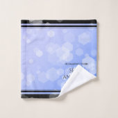 Elegant 45th Sapphire Wedding Jubileum Bad Handdoek (Wasdoekje)