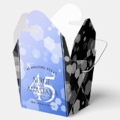 Elegant 45th Sapphire Wedding Jubileum Bedankdoosjes (Geopend)