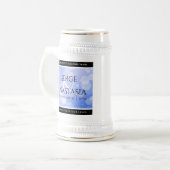 Elegant 45th Sapphire Wedding Jubileum Bierpul (Voorkant links)