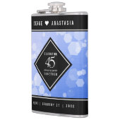 Elegant 45th Sapphire Wedding Jubileum Heupfles (Links)