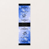 Elegant 45th Sapphire Wedding Jubileum Kaart (Buitenkant ongevouwen)