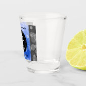 Elegant 45th Sapphire Wedding Jubileum Shot Glas (Rechts)