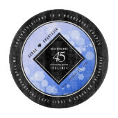 Elegant 45th Sapphire Wedding Jubileum Snijplank (Voorkant)