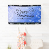 Elegant 45th Sapphire Wedding Jubileum Spandoek (Insitu)