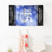 Elegant 45th Sapphire Wedding Jubileum Spandoek (Insitu)