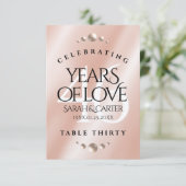 Elegant 46th Pearl Wedding Jubileum Bedankkaart (Staand voorkant)