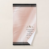 Elegant 46th Pearl Wedding Jubileum Celebration Bad Handdoek (Handdoek)