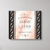 Elegant 46th Pearl Wedding Jubileum Celebration Canvas Afdruk (Voorkant)