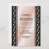 Elegant 46th Pearl Wedding Jubileum Celebration Kaart (Achterkant)