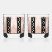 Elegant 46th Pearl Wedding Jubileum Celebration Whisky Glas (Links)