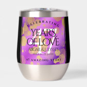 Élégant 47e anniversaire du Mariage Améthyste (Avant)