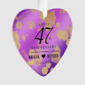 Élégant 47e anniversaire du Mariage Améthyste (devant)