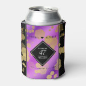 Elegant 47th Amethyst Wedding Jubileum Blikjeskoeler (Blikje Voorkant)