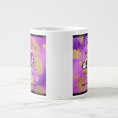 Elegant 47th Amethyst Wedding Jubileum Extra Grote Beker (Voorkant)