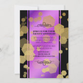 Elegant 47th Amethyst Wedding Jubileum Kaart (Achterkant)