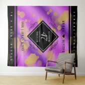 Elegant 47th Amethyst Wedding Jubileum Wandkleed (In Situ (horizontaal))