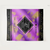 Elegant 47th Amethyst Wedding Jubileum Wandkleed (Voorkant (horizontaal))