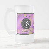 Elegant 48e Amethist Bruiloft Jubileum Matglas Bierpul (Links)