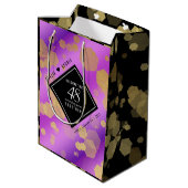 Elegant 48e Amethist Bruiloft Jubileum Medium Cadeauzakje (Achterkant Gekanteld)