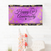 Elegant 48e Amethist Bruiloft Jubileum Spandoek (Insitu)