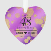 Élégant 48e anniversaire de Mariage d'Améthyste (devant)