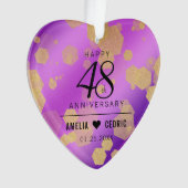 Élégant 48e anniversaire de Mariage d'Améthyste (devant)