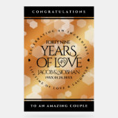 Élégant 49ème anniversaire de Mariage de cuivre (Recto)