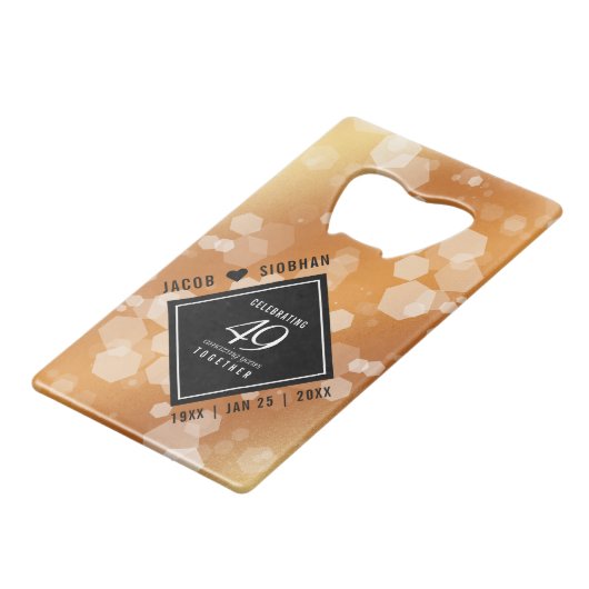 Élégant 49ème anniversaire de Mariage de cuivre (Devant Angle)