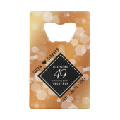 Élégant 49ème anniversaire de Mariage de cuivre (Dos)