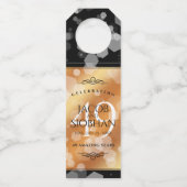 Elegant 49th Copper Wedding Jubileum Flessenhanger (Voorkant)