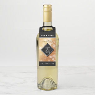 Elegant 49th Copper Wedding Jubileum Flessenhanger