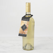 Elegant 49th Copper Wedding Jubileum Flessenhanger (Schuin)